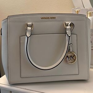 Bran new Michael Kors Large White Satchel